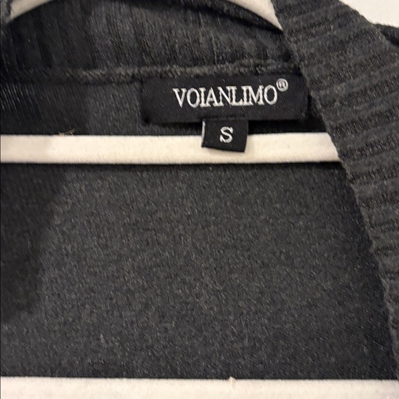 Voianlimo Women's Charcoal Black and Tan Cardigan Sweaters Set Of 2 Size Small - Picture 3 of 10